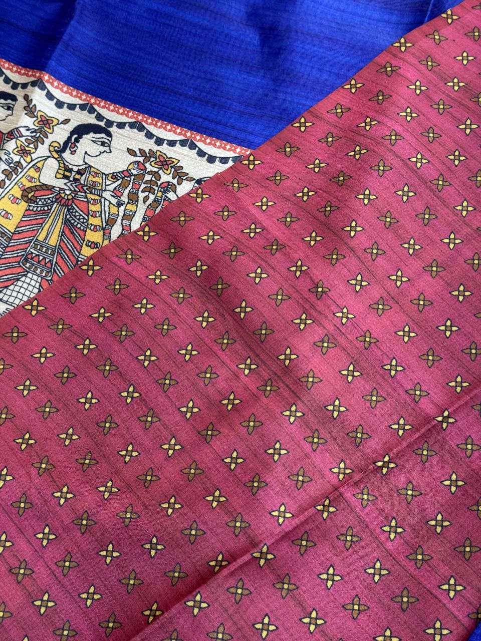 Ynf Tussar Silk KESH532 YOGITA 110 Silk Sarees Wholesale Kalamkari Silk Sarees Manufacturer