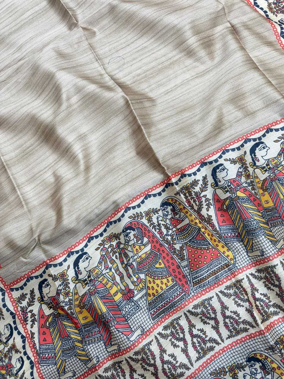 Ynf Tussar Silk KESH532 YOGITA 110 Silk Sarees Wholesale Kalamkari Silk Sarees Manufacturer