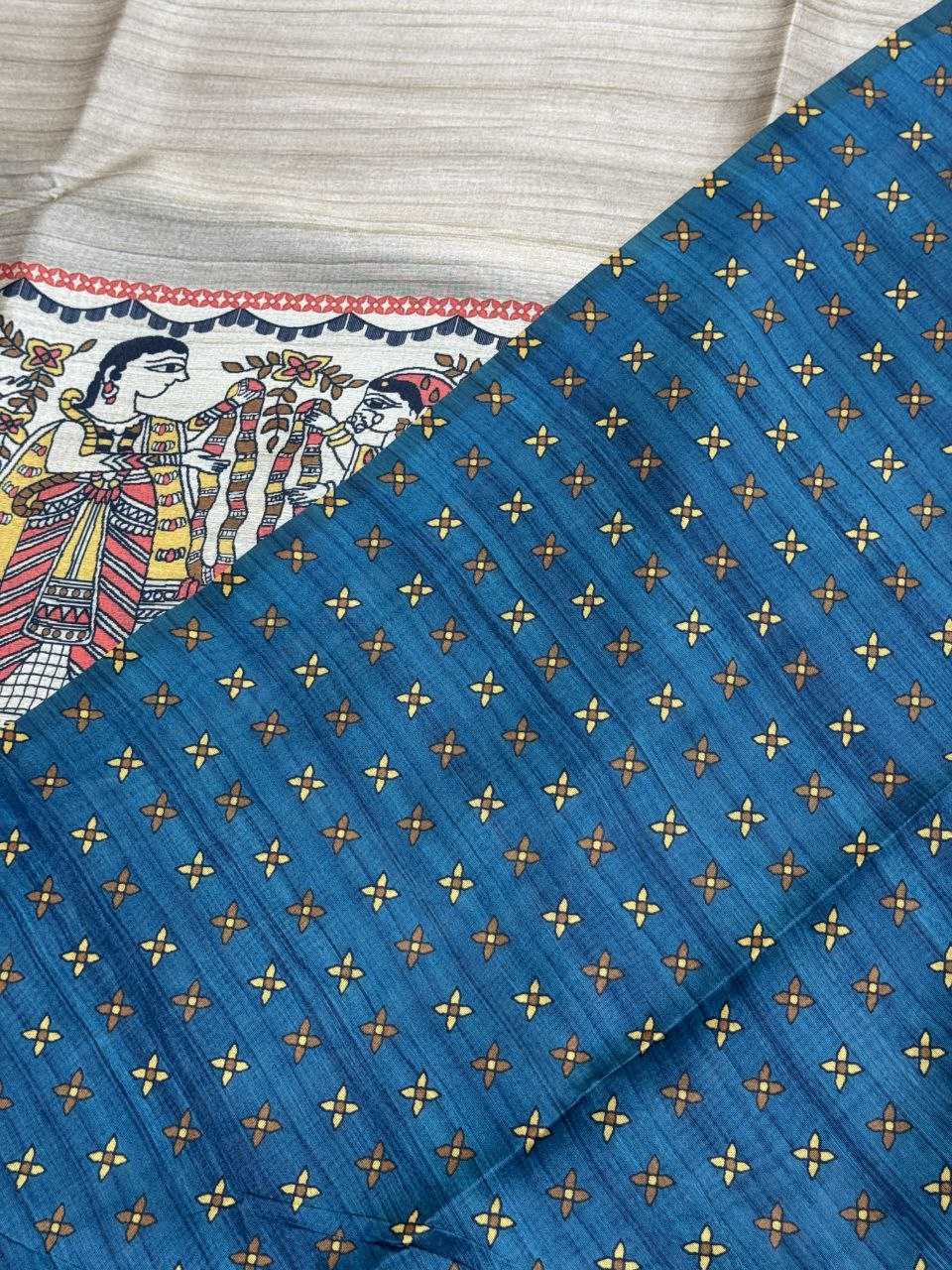 Ynf Tussar Silk KESH532 YOGITA 110 Silk Sarees Wholesale Kalamkari Silk Sarees Manufacturer