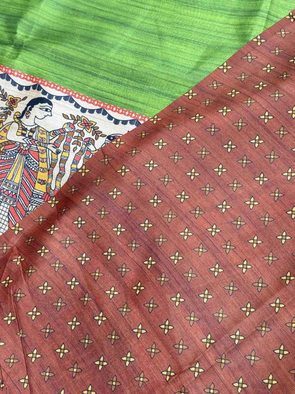 Ynf Tussar Silk KESH532 YOGITA 110 Silk Sarees Wholesale Kalamkari Silk Sarees Manufacturer