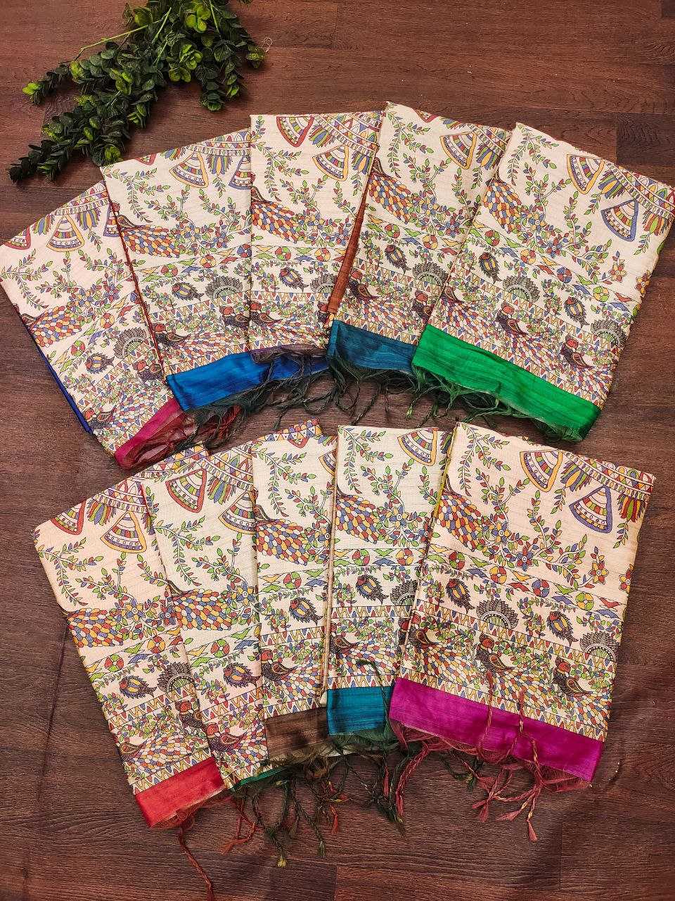 Ynf Tussar Silk KESH532 YOGITA 112 Sarees Wedding Collections Festive Collections Wholesale Madhubani Sarees Traditional Sarees Tussar Sarees Manufacturer