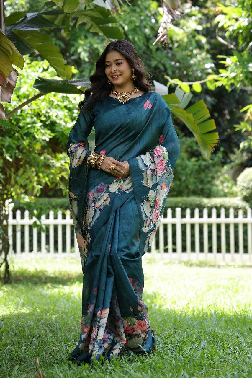 Ynf Tussar Silk KESH532 YOGITA LOTUS 3 Silk Sarees Wholesale Tussar Silk Sarees Manufacturer