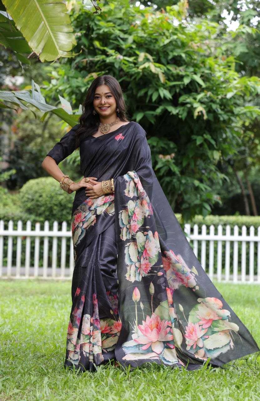 Ynf Tussar Silk KESH532 YOGITA LOTUS 3 Silk Sarees Wholesale Tussar Silk Sarees Manufacturer