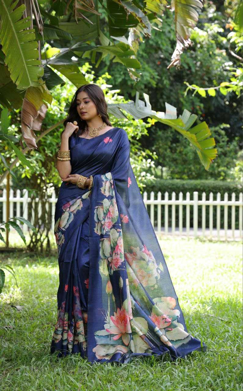 Ynf Tussar Silk KESH532 YOGITA LOTUS 3 Silk Sarees Wholesale Tussar Silk Sarees Manufacturer