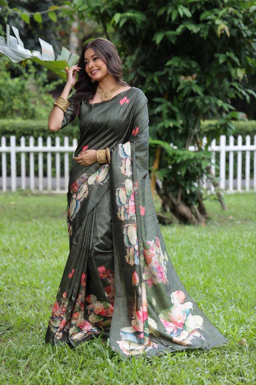 Ynf Tussar Silk KESH532 YOGITA LOTUS 3 Silk Sarees Wholesale Tussar Silk Sarees Manufacturer