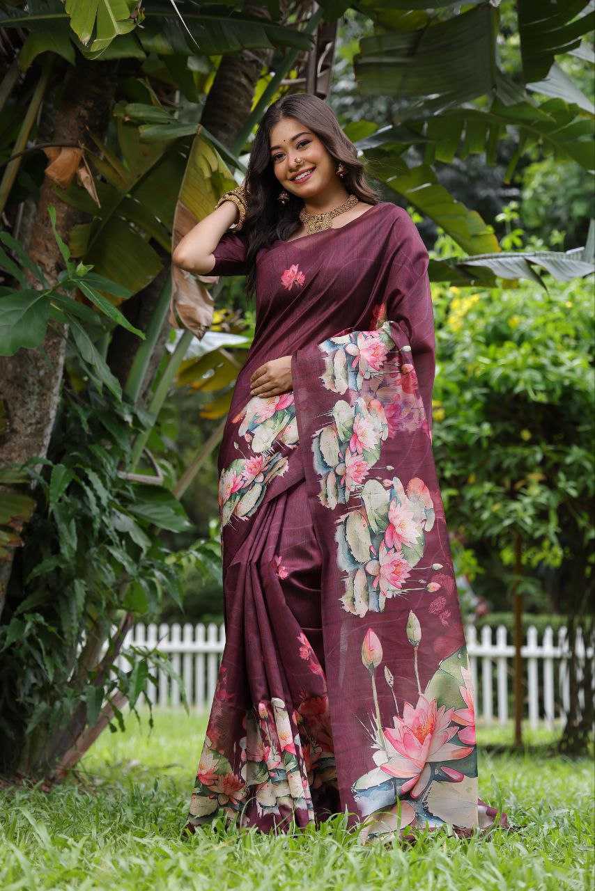 Ynf Tussar Silk KESH532 YOGITA LOTUS 3 Silk Sarees Wholesale Tussar Silk Sarees Manufacturer