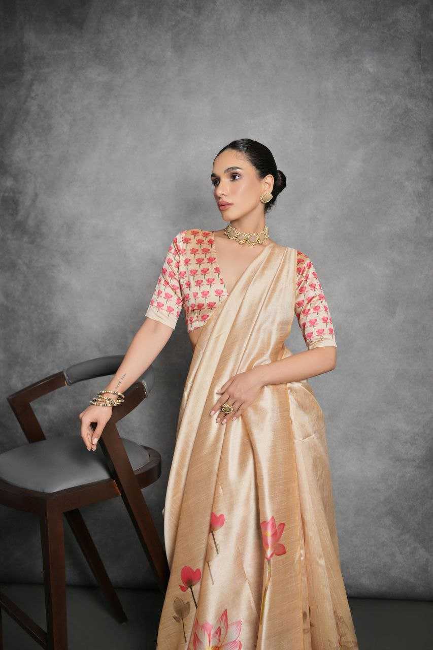 Ynf Tussar Silk KESH532 YOGITA LOTUS Silk Sarees Wholesale Tussar Silk Sarees Manufacturer