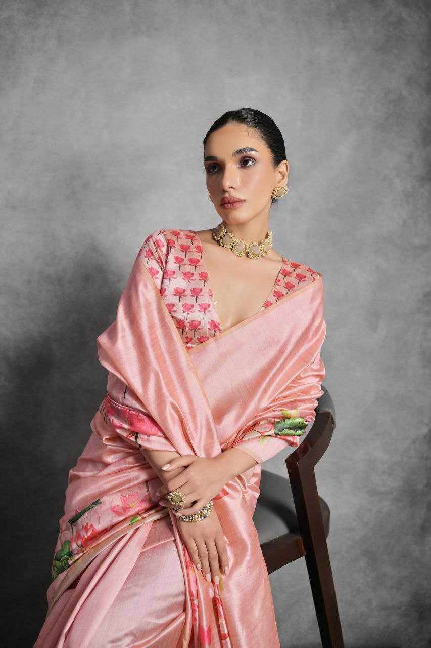 Ynf Tussar Silk KESH532 YOGITA LOTUS Silk Sarees Wholesale Tussar Silk Sarees Manufacturer
