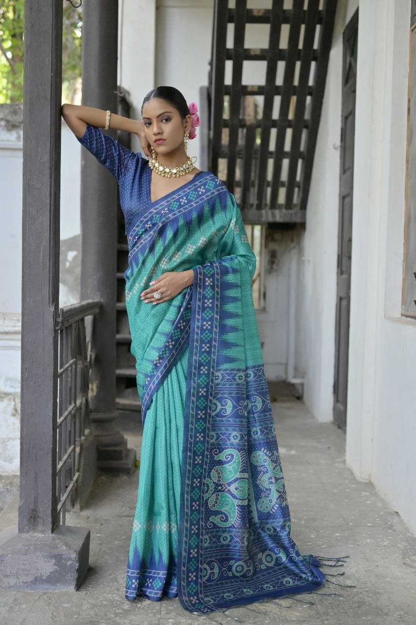 Ynf Tussar Silk KESH532 YOGITA TEMPLE 5 Silk Sarees Wholesale Traditional Silk Sarees Ikkat Silk Sarees Manufacturer