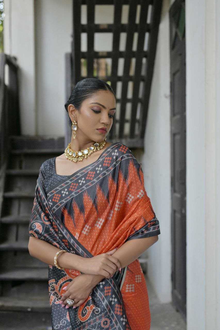 Ynf Tussar Silk KESH532 YOGITA TEMPLE 5 Silk Sarees Wholesale Traditional Silk Sarees Ikkat Silk Sarees Manufacturer