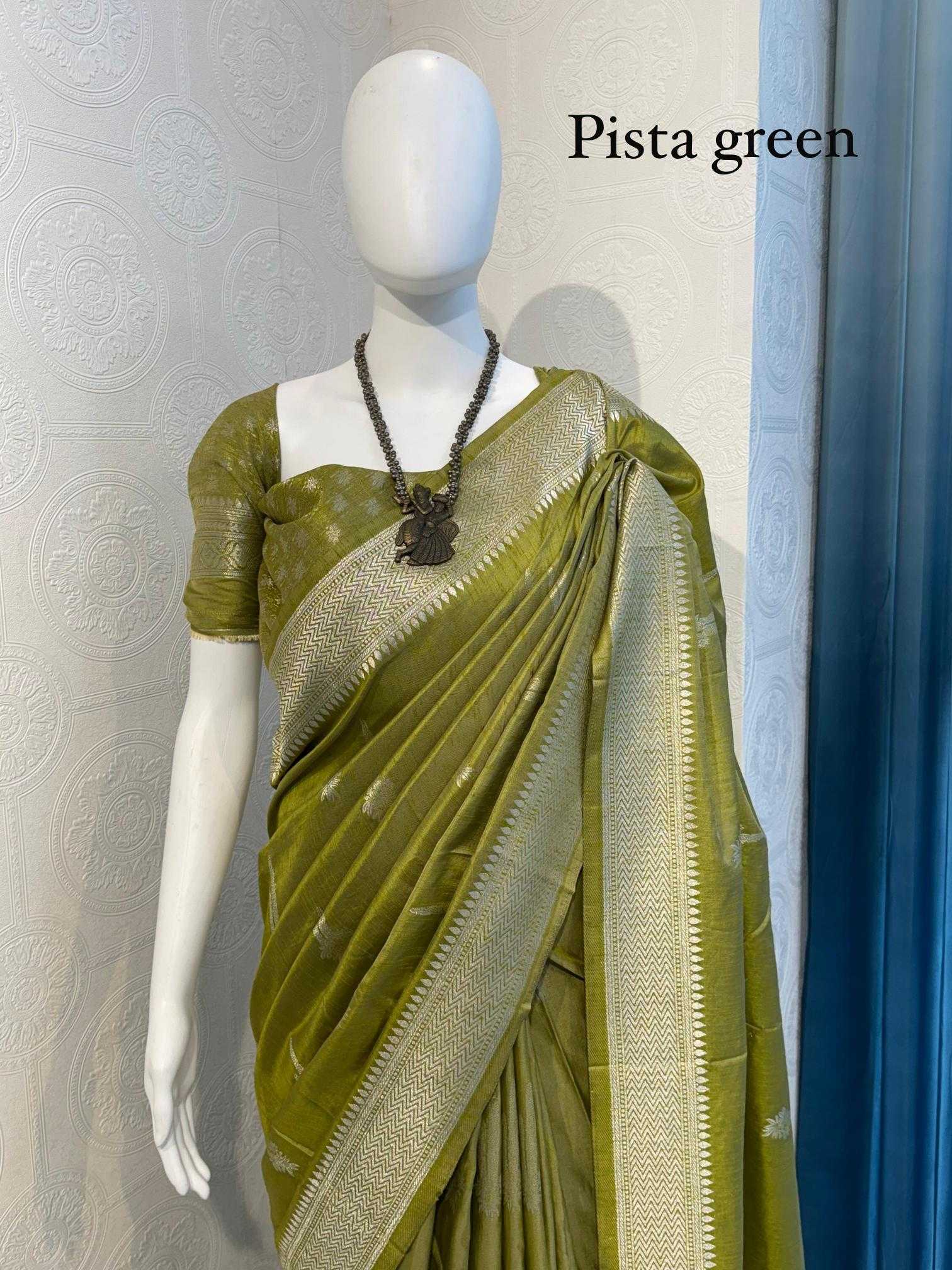Ynf Tussar Silk RIN118 STERIO Silk Sarees Wholesale Tussar Silk Sarees Designer Silk Sarees Zari Border Silk Sarees Manufacturer