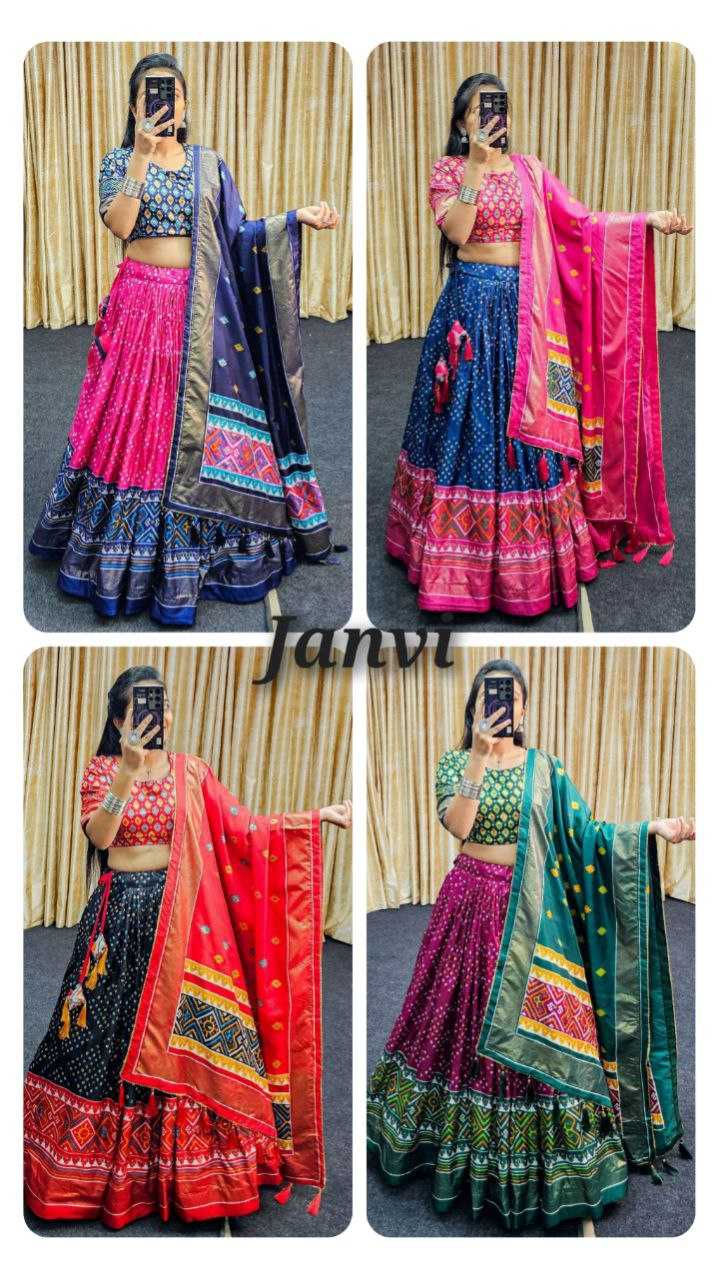Ynf Tussar Silk RIN131 JANVI Lehengas Wedding Collections Festive Collections Wholesale Silk Lehenga Printed Lehenga Designer Lehenga Choli Manufacturer