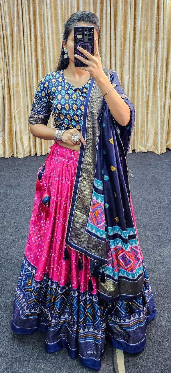 Ynf Tussar Silk RIN131 JANVI Lehengas Wedding Collections Festive Collections Wholesale Silk Lehenga Printed Lehenga Designer Lehenga Choli Manufacturer