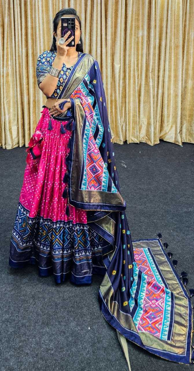 Ynf Tussar Silk RIN131 JANVI Lehengas Wedding Collections Festive Collections Wholesale Silk Lehenga Printed Lehenga Designer Lehenga Choli Manufacturer