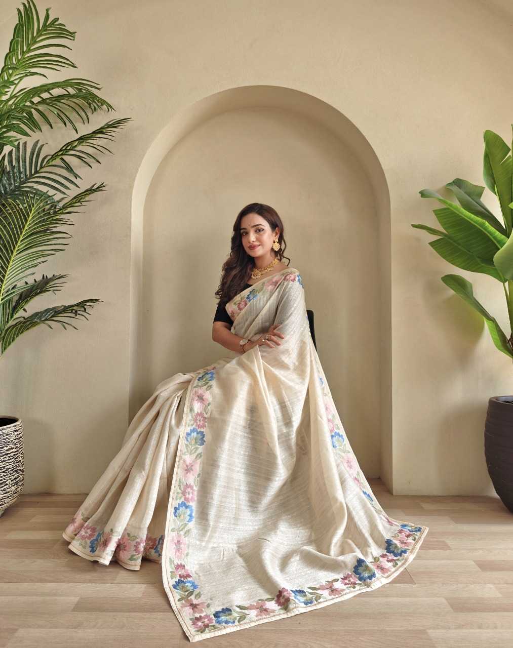 Ynf Tussar Silk RIN197 3013 Sarees Wholesale Designer Sarees Party Wear Sarees Fancy Sarees Manufacturer
