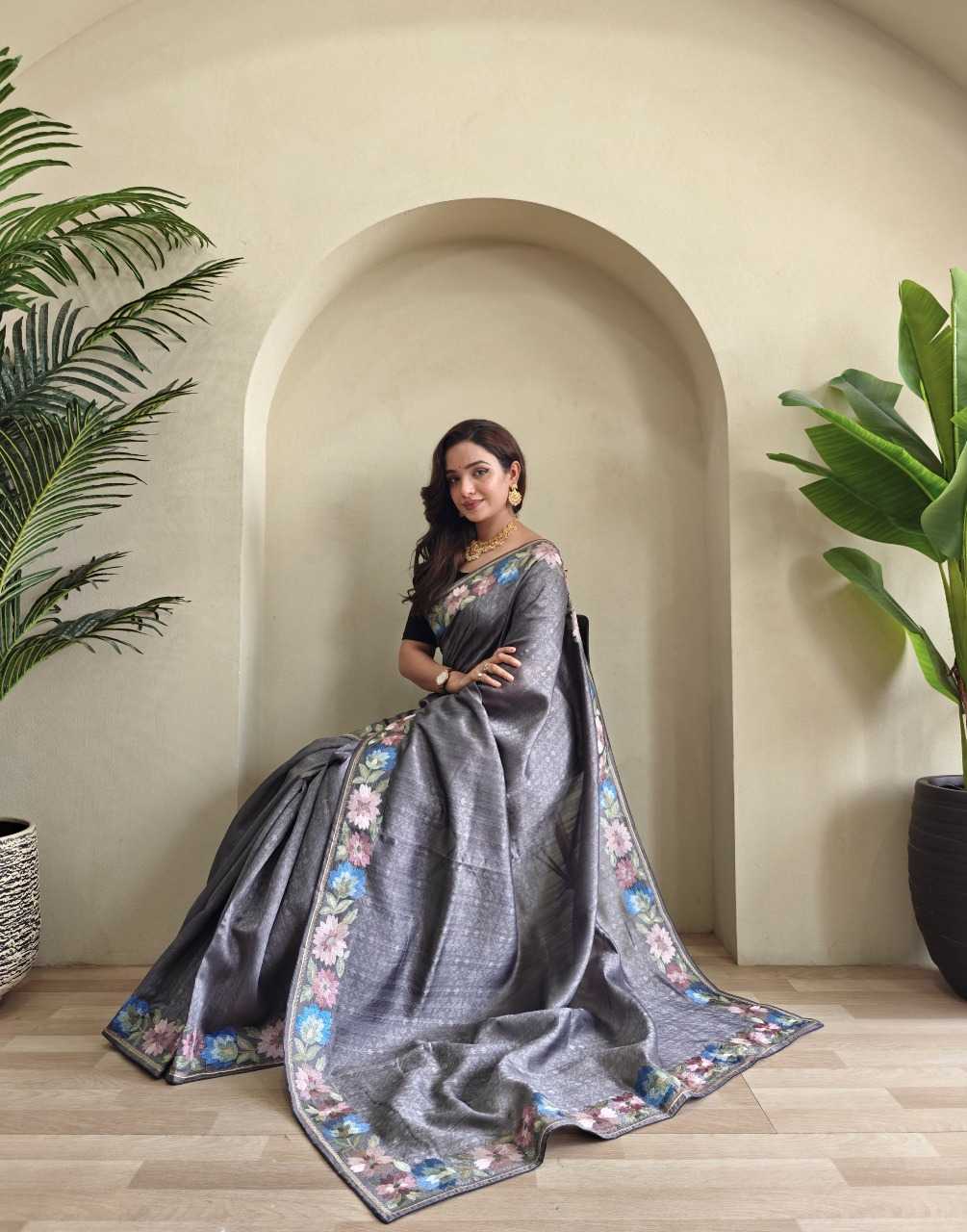Ynf Tussar Silk RIN197 3013 Sarees Wholesale Designer Sarees Party Wear Sarees Fancy Sarees Manufacturer