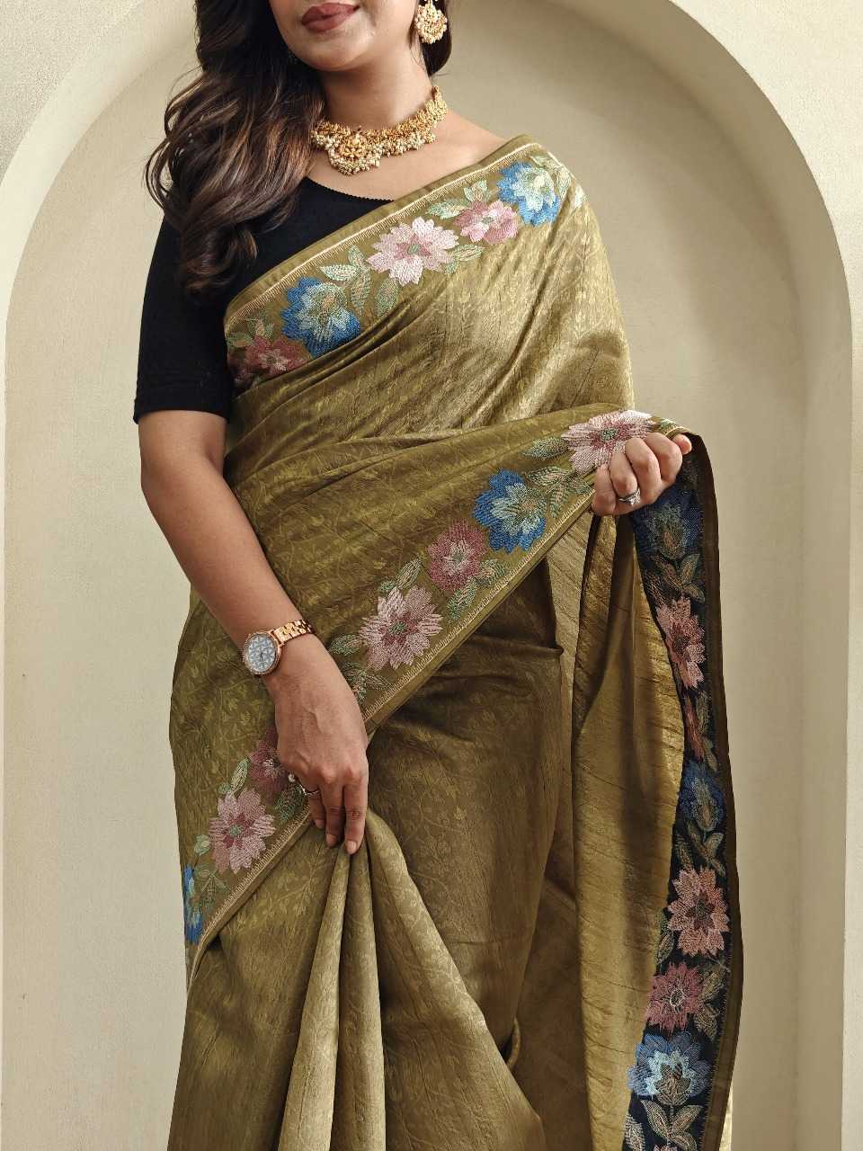 Ynf Tussar Silk RIN197 3013 Sarees Wholesale Designer Sarees Party Wear Sarees Fancy Sarees Manufacturer