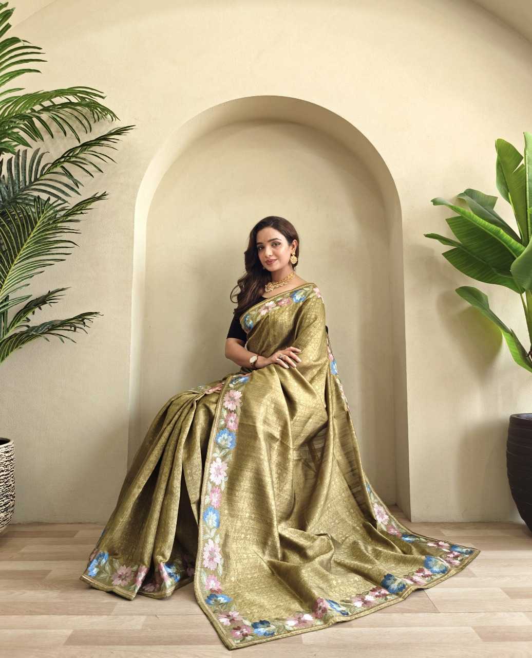 Ynf Tussar Silk RIN197 3013 Sarees Wholesale Designer Sarees Party Wear Sarees Fancy Sarees Manufacturer