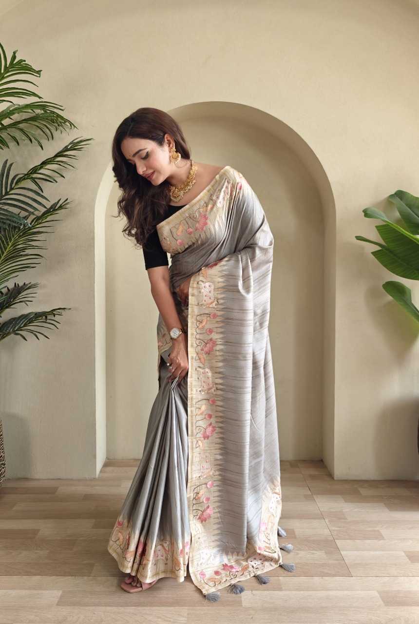 Ynf Tussar Silk RIN197 3014 Sarees Wholesale Designer Sarees Fancy Sarees Bridal Sarees Manufacturer