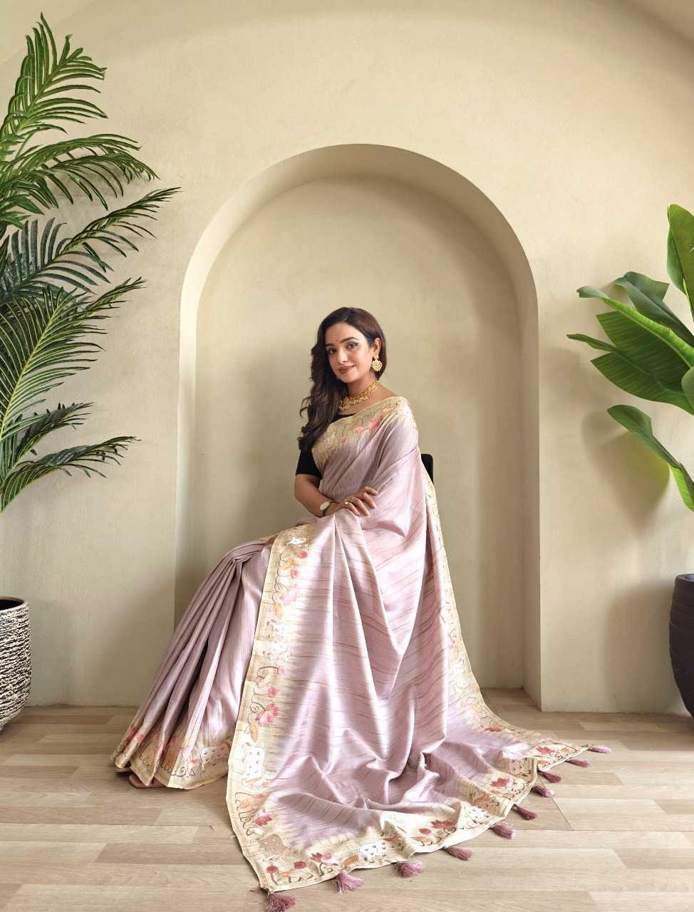 Ynf Tussar Silk RIN197 3014 Sarees Wholesale Designer Sarees Fancy Sarees Bridal Sarees Manufacturer