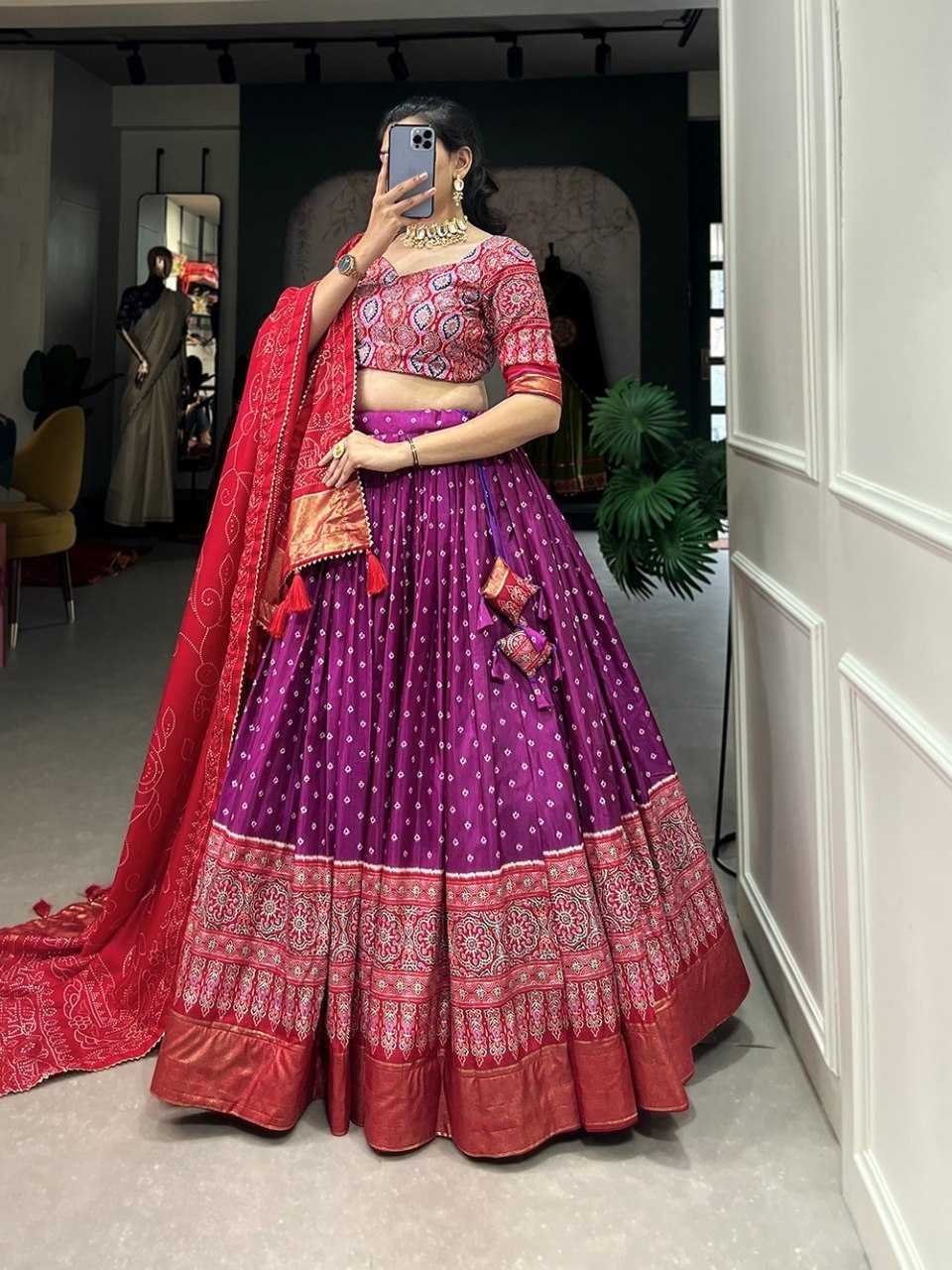 Ynf Tussar Silk RIN207 1433 Lehengas Wholesale Designer Lehenga Fancy Lehenga Traditional Lehenga Manufacturer