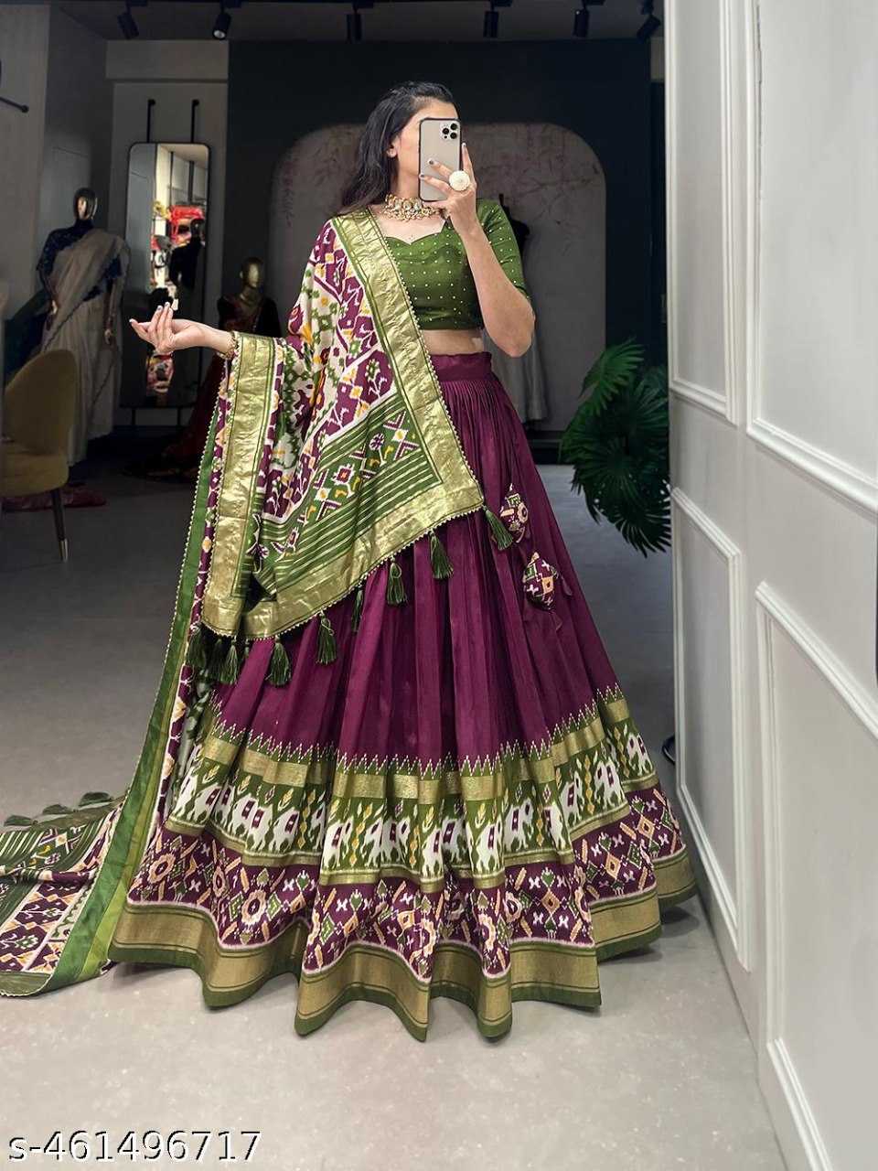 Ynf Tussar Silk RIN207 1482 Lehengas Wholesale Designer Lehenga Fancy Lehenga Traditional Lehenga Manufacturer