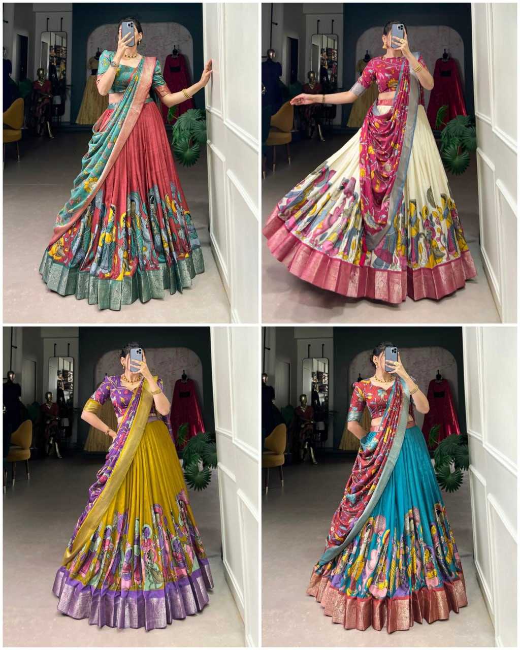 Ynf Tussar Silk RIN207 1568 Lehengas Wholesale Traditional Lehenga Silk Lehenga Printed Lehenga Manufacturer