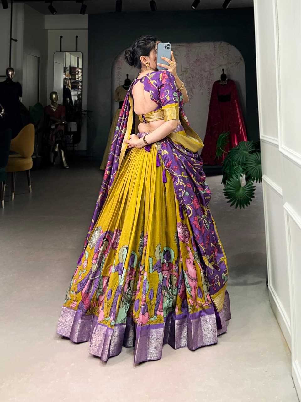Ynf Tussar Silk RIN207 1568 Lehengas Wholesale Traditional Lehenga Silk Lehenga Printed Lehenga Manufacturer