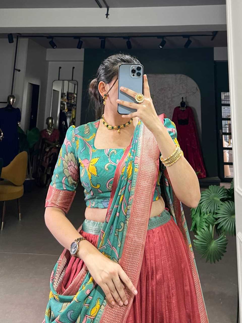 Ynf Tussar Silk RIN207 1568 Lehengas Wholesale Traditional Lehenga Silk Lehenga Printed Lehenga Manufacturer