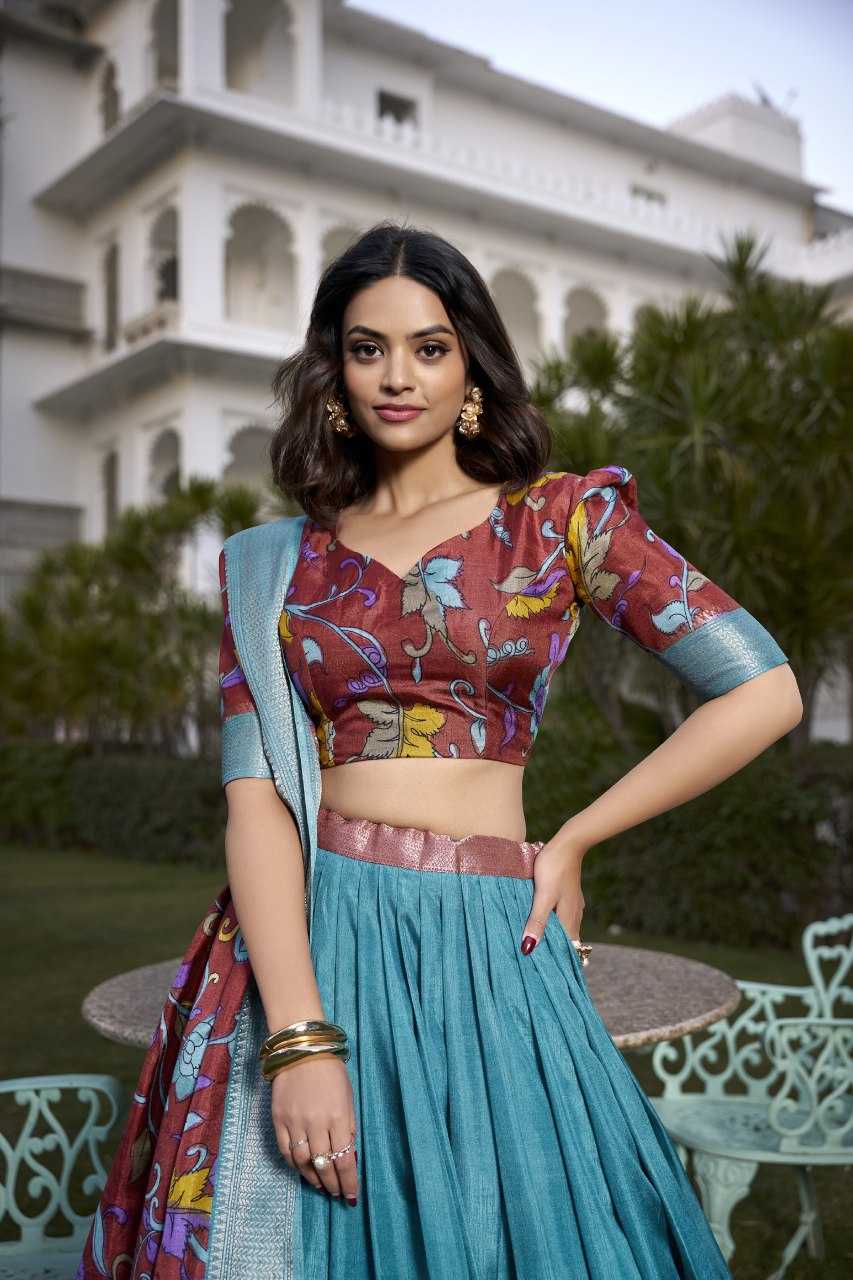 Ynf Tussar Silk RIN207 1568 Lehengas Wholesale Traditional Lehenga Silk Lehenga Printed Lehenga Manufacturer
