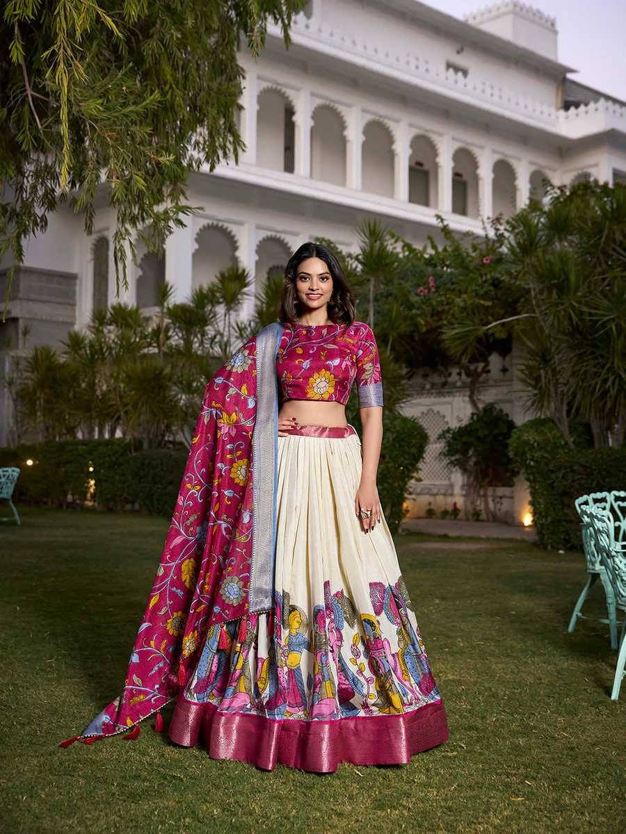 Ynf Tussar Silk RIN207 1568 Lehengas Wholesale Traditional Lehenga Silk Lehenga Printed Lehenga Manufacturer