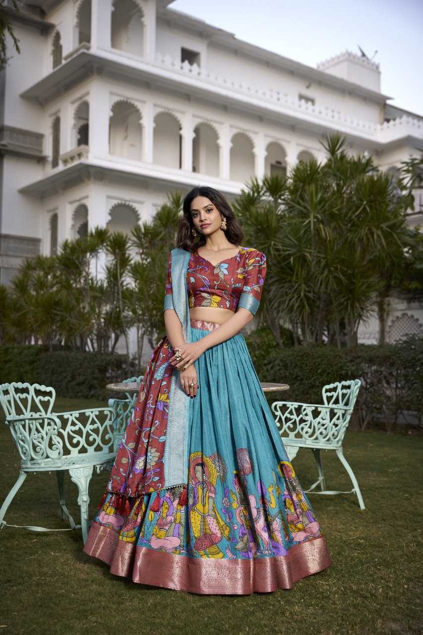 Ynf Tussar Silk RIN207 1568 Lehengas Wholesale Traditional Lehenga Silk Lehenga Printed Lehenga Manufacturer