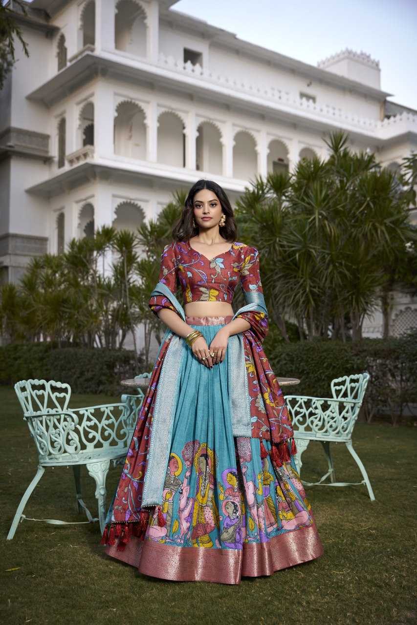Ynf Tussar Silk RIN207 1568 Lehengas Wholesale Traditional Lehenga Silk Lehenga Printed Lehenga Manufacturer