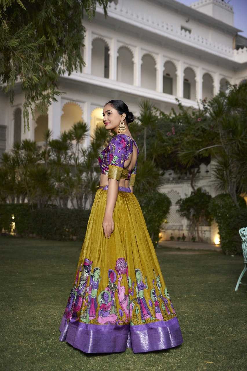Ynf Tussar Silk RIN207 1568 Lehengas Wholesale Traditional Lehenga Silk Lehenga Printed Lehenga Manufacturer