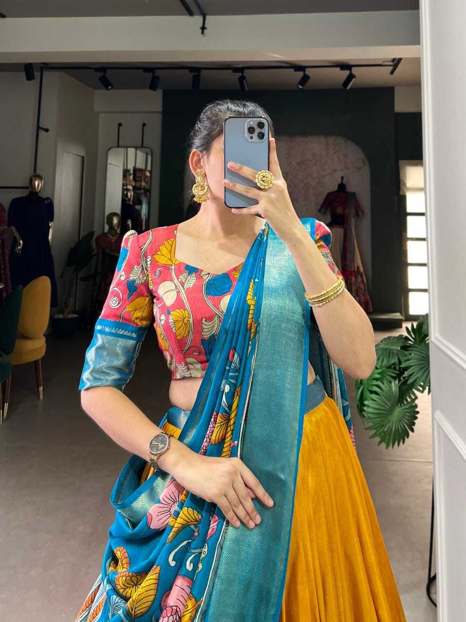 Ynf Tussar Silk RIN207 1569 Lehengas Wedding Collections Festive Collections Wholesale Silk Lehenga Printed Lehenga Lehenga With Blouse Manufacturer