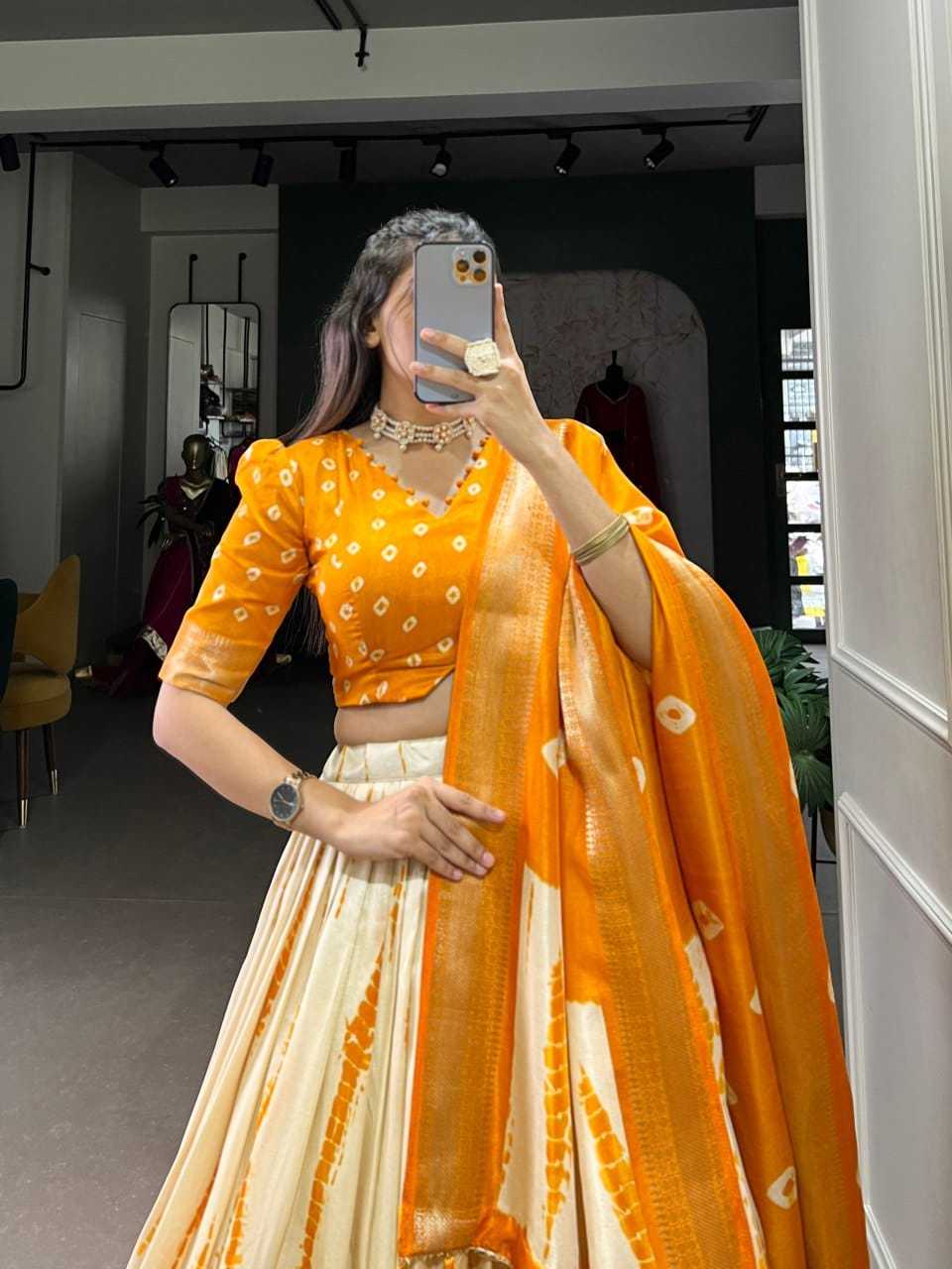 Ynf Tussar Silk RIN207 1581 Lehengas Wedding Collections Festive Collections Wholesale Printed Lehenga Lehenga With Cancan Lehenga With Blouse Manufacturer