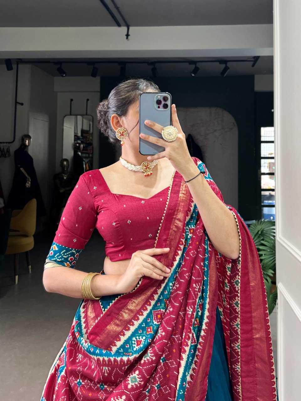 Ynf Tussar Silk RIN207 1582 Lehengas Wedding Collections Festive Collections Wholesale Silk Lehenga Printed Lehenga Lehenga With Cancan Manufacturer