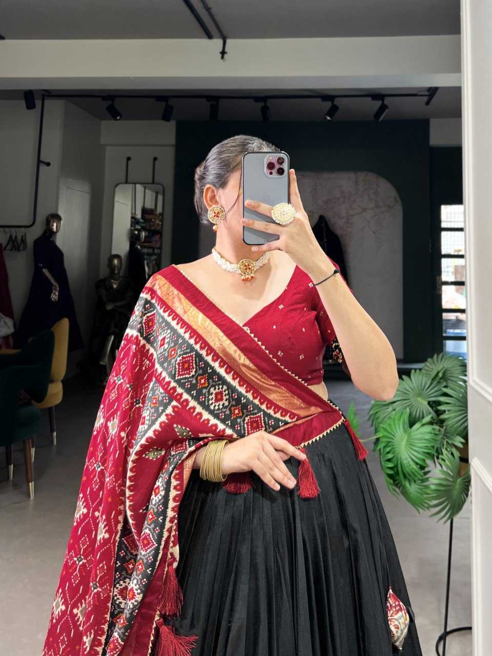 Ynf Tussar Silk RIN207 1582 Lehengas Wedding Collections Festive Collections Wholesale Silk Lehenga Printed Lehenga Lehenga With Cancan Manufacturer