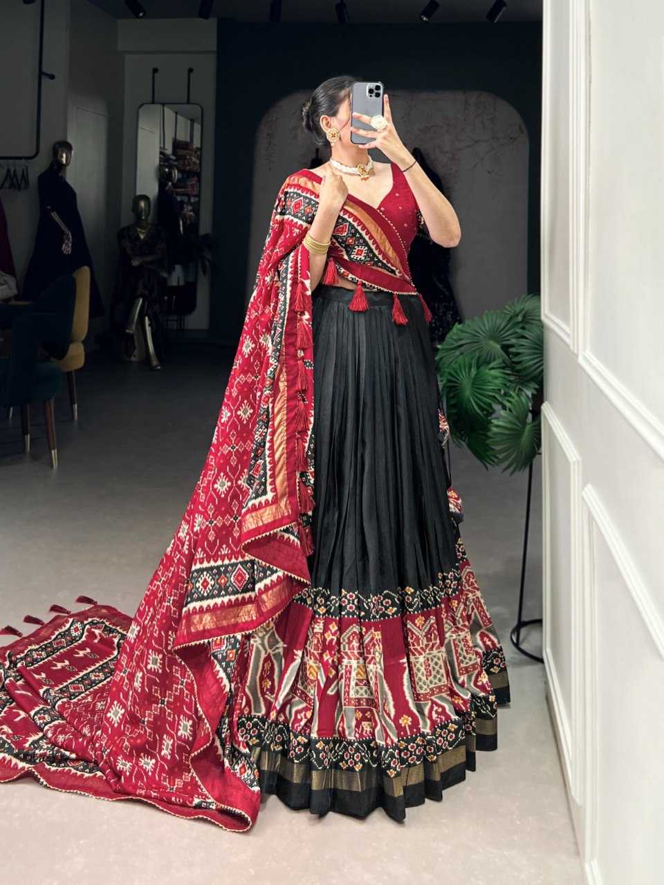 Ynf Tussar Silk RIN207 1582 Lehengas Wedding Collections Festive Collections Wholesale Silk Lehenga Printed Lehenga Lehenga With Cancan Manufacturer