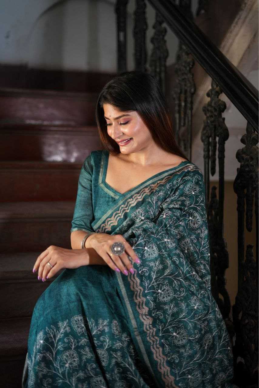Ynf Tussar Silk RIN207 SANVI BATIK Silk Sarees Wholesale Tussar Silk Sarees Manufacturer