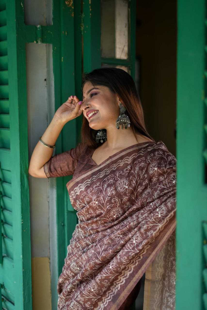 Ynf Tussar Silk RIN207 SANVI BATIK Silk Sarees Wholesale Tussar Silk Sarees Manufacturer