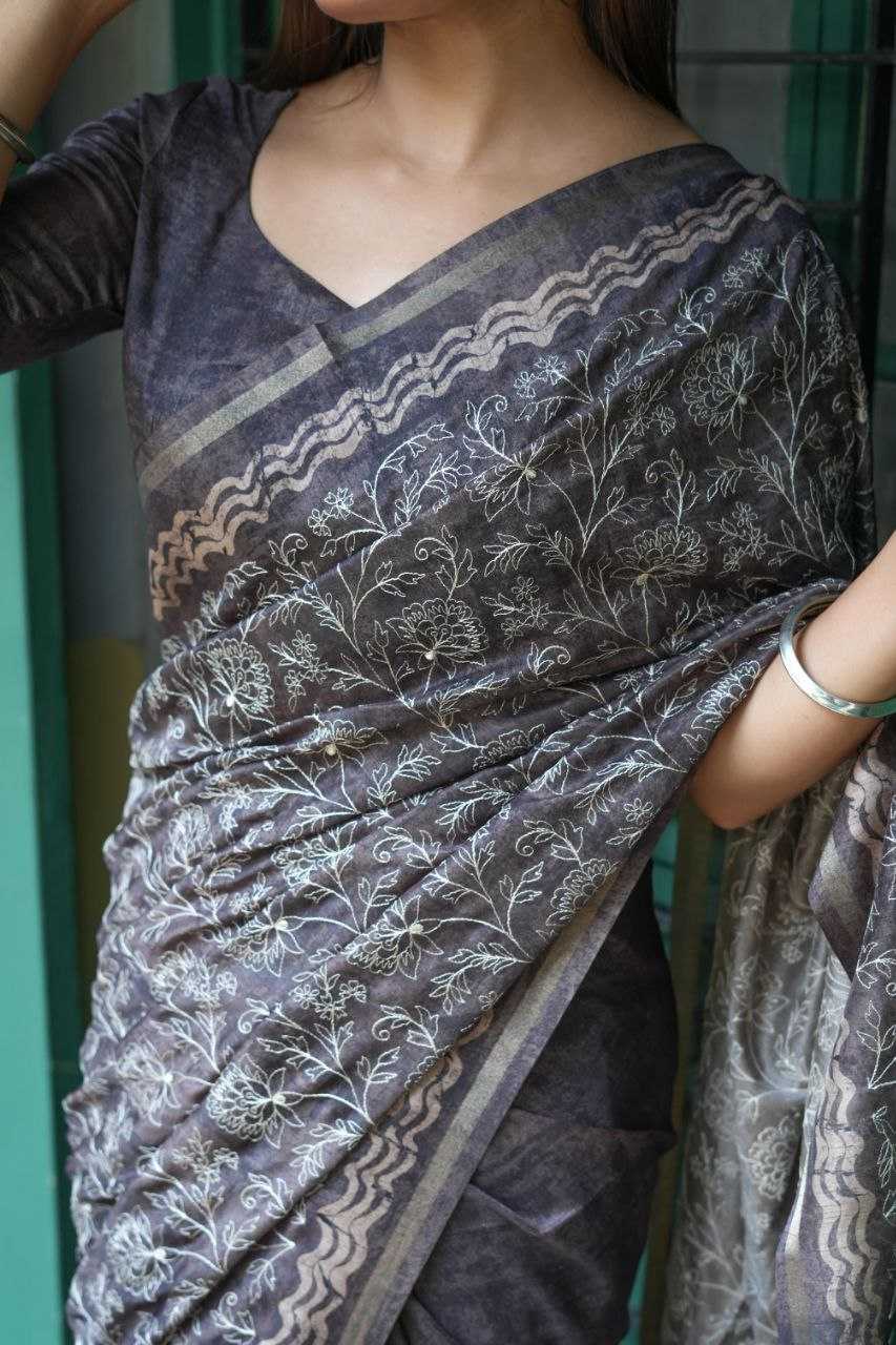 Ynf Tussar Silk RIN207 SANVI BATIK Silk Sarees Wholesale Tussar Silk Sarees Manufacturer