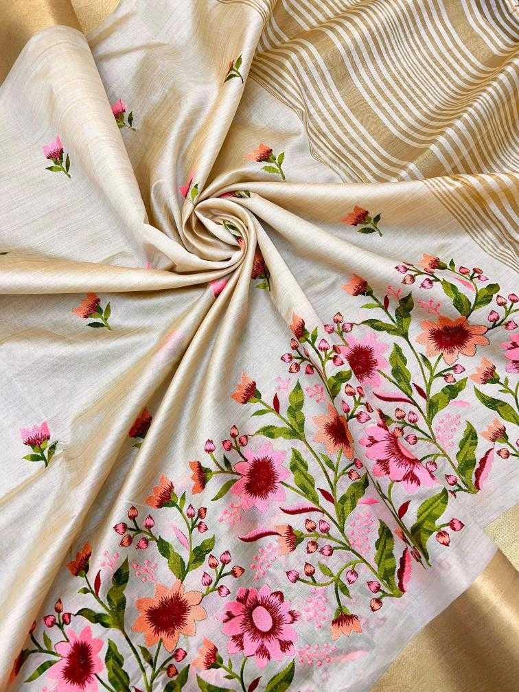 Ynf Tussar Silk RIN209 GULZAAR Silk Sarees Wholesale Soft Silk Sarees Tussar Silk Sarees Embroidered Silk Sarees Manufacturer