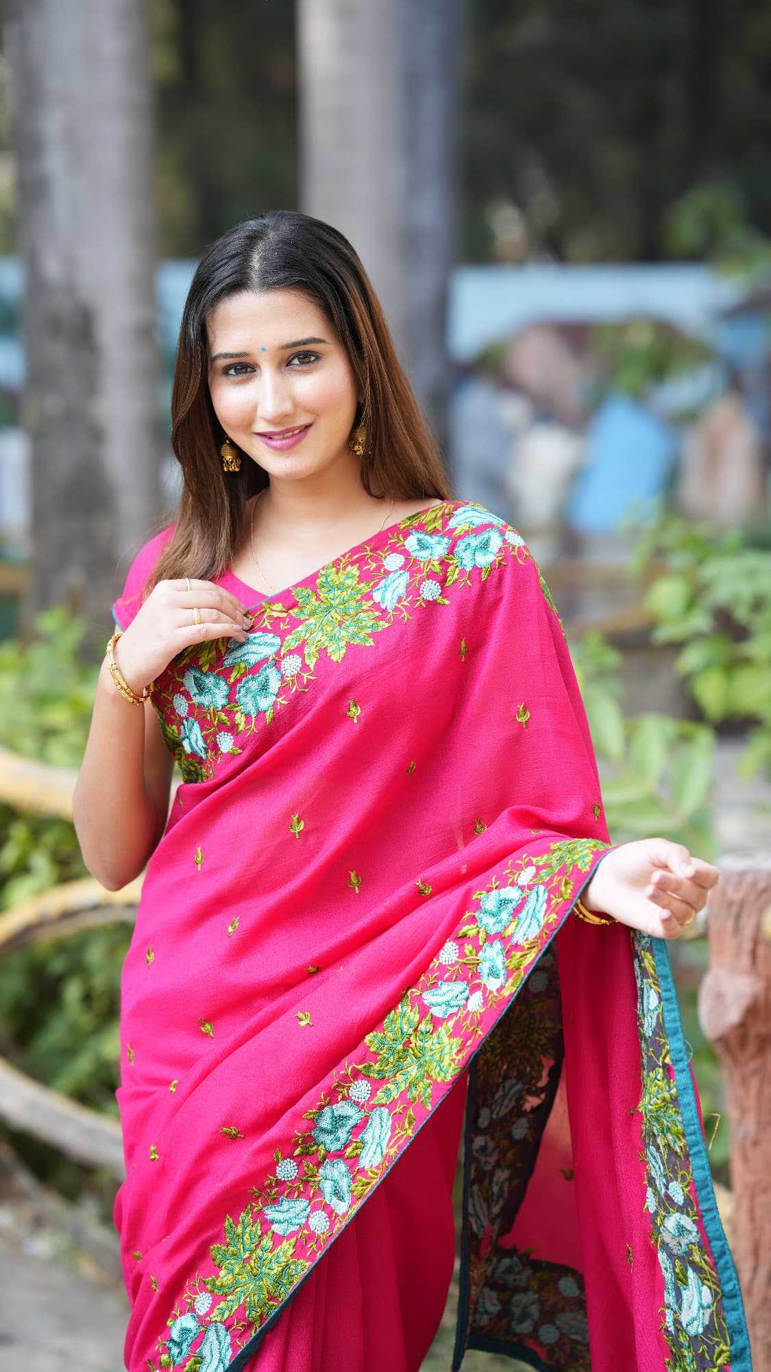 Ynf Tussar Silk RIN209 PANKI Silk Sarees Wholesale Tussar Silk Sarees Designer Silk Sarees Embroidered Silk Sarees Manufacturer