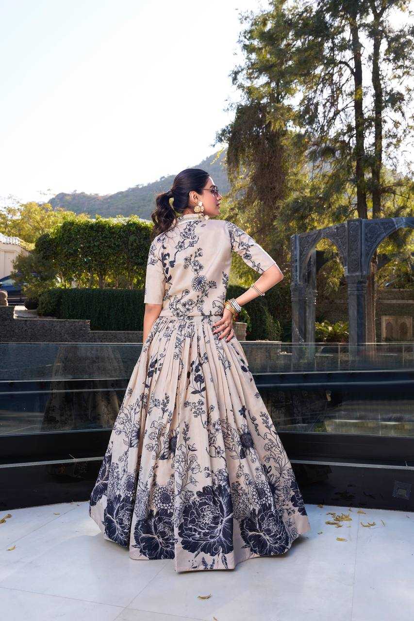 Ynf Tussar Silk RIN222 67 Lehengas Wholesale Designer Lehenga Silk Lehenga Printed Lehenga Manufacturer