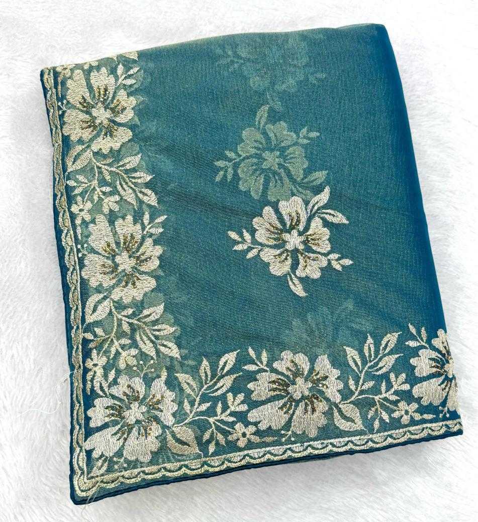 Ynf Twill Net KESH114 2164 Sarees Wholesale Embroidered Sarees Stone Work Saree Zari Border Sarees Manufacturer