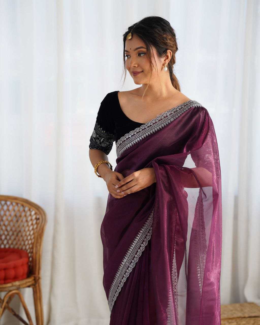 Ynf Twill Net KESH486 photoshoot Sarees Wedding Collections Festive Collections Wholesale Net Sarees Sequins Work Saree Sarees With Blouse Manufacturer