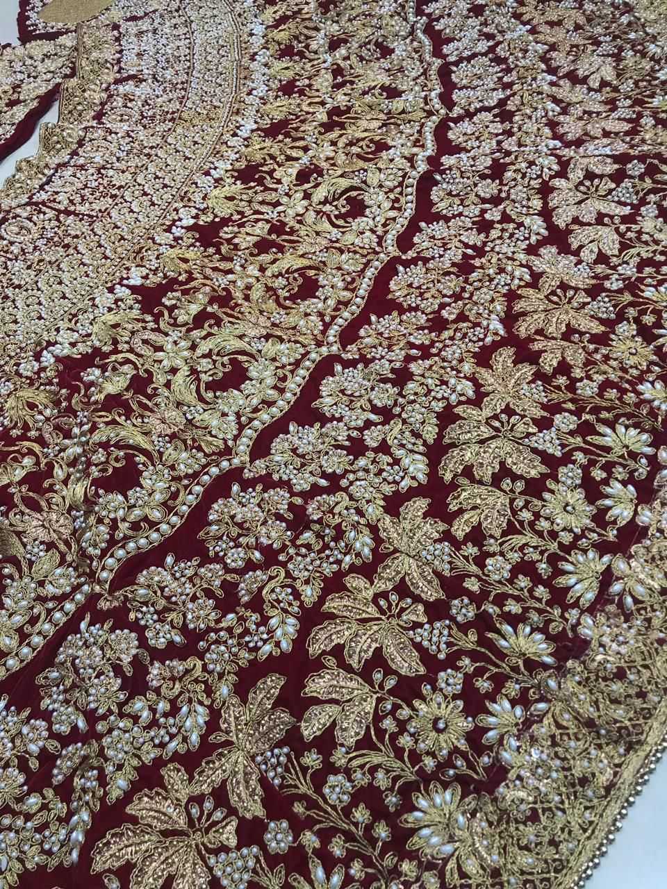 Ynf Velvet KESH494 1061 Lehengas Wedding Collections Wholesale Wedding Lehenga Velvet Lehenga Zari Work Lehenga Manufacturer