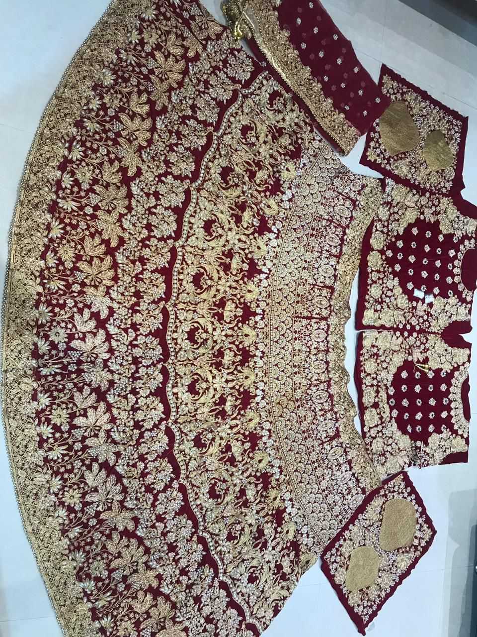 Ynf Velvet KESH494 1061 Lehengas Wedding Collections Wholesale Wedding Lehenga Velvet Lehenga Zari Work Lehenga Manufacturer