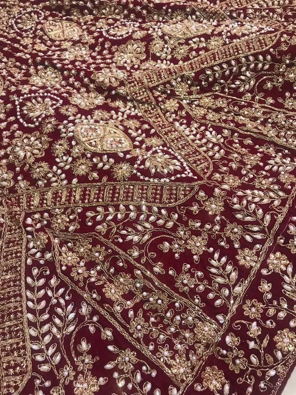 Ynf Velvet KESH494 1121 Lehengas Wedding Collections Wholesale Embroidered Lehenga Velvet Lehenga Zari Work Lehenga Manufacturer
